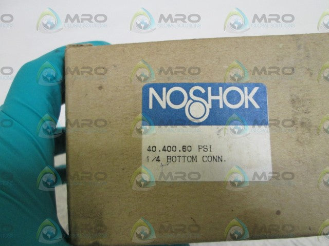NOSHOK 4" GAUGE 1/4" BOTTOM CONN. 40.400.60 PSI *NEW IN BOX*