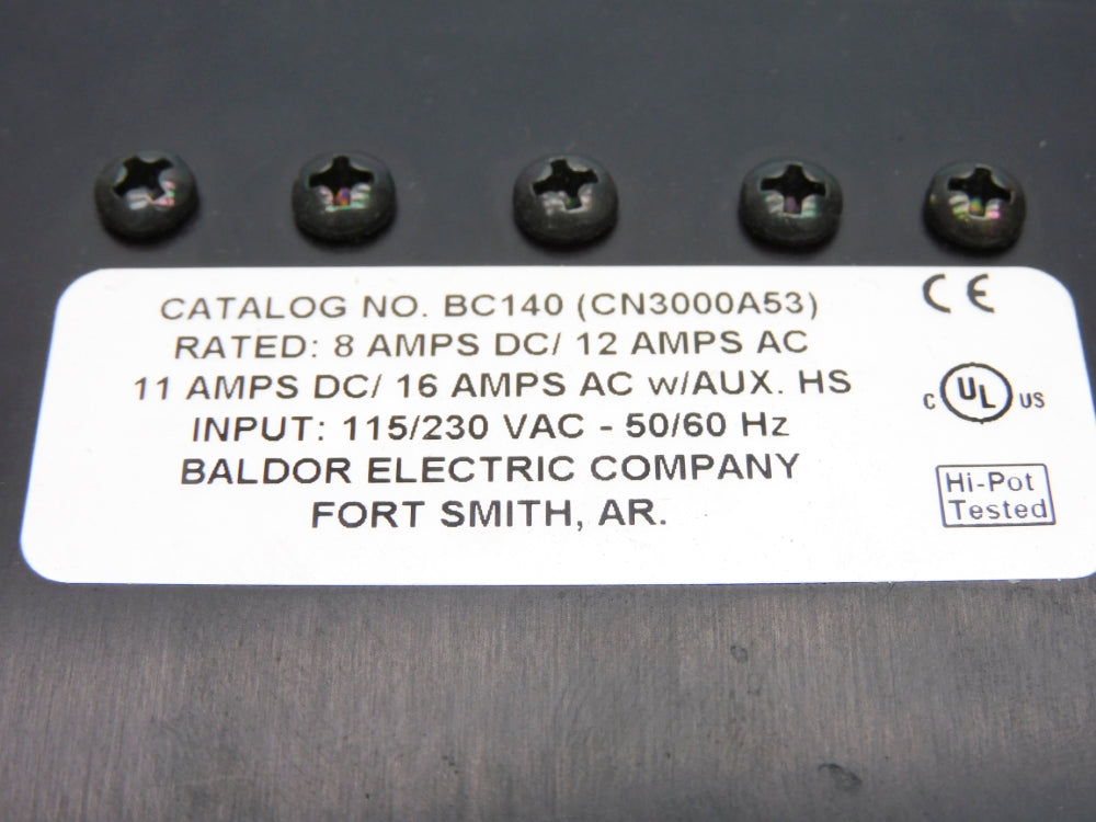 BALDOR BC140 (CN3000A53) 115/230VAC NSMP