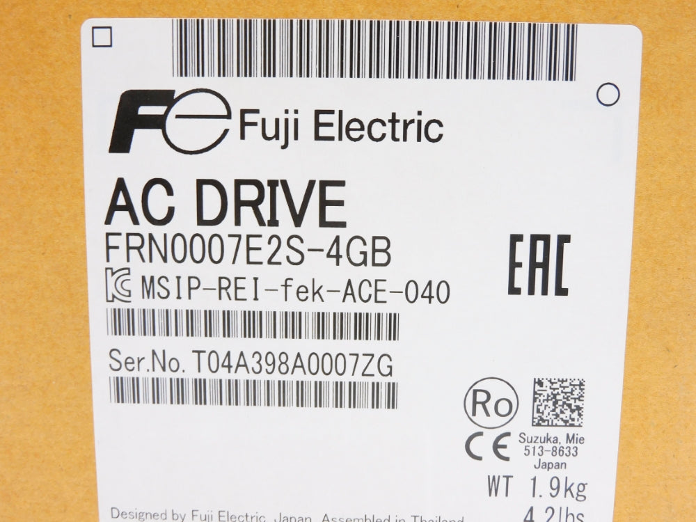 FUJI ELECTRIC FRN0007E2S-4GB NSMP