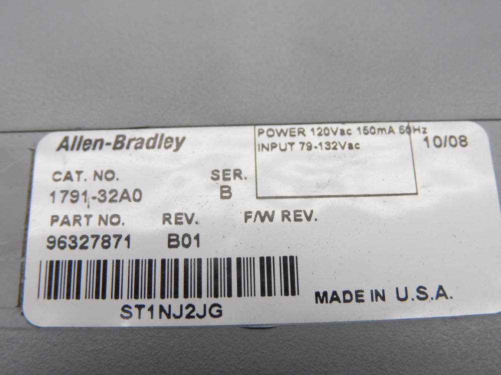 ALLEN BRADLEY 1791-32A0 SER. B UNMP