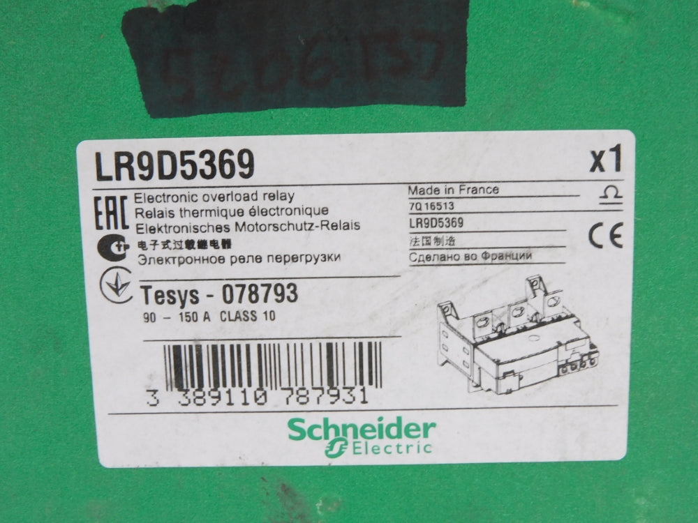 SCHNEIDER ELECTRIC LR9D5369 1000V 90-150A NSMP