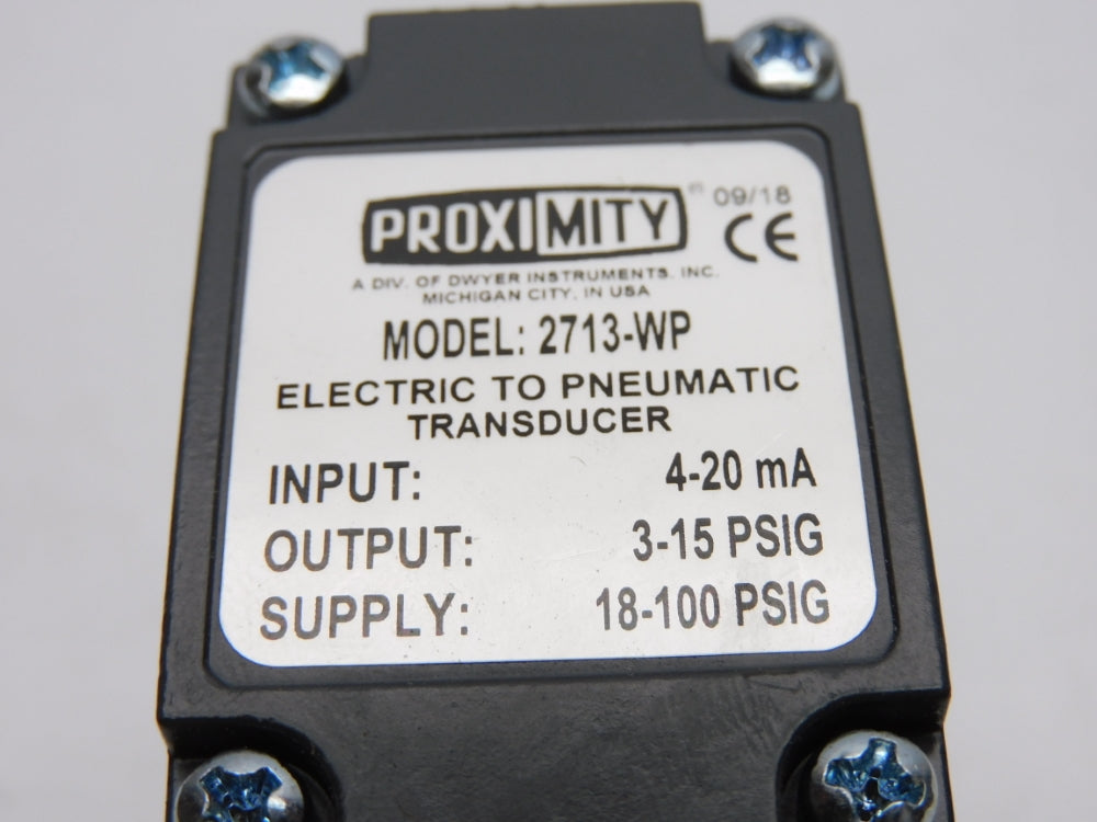 PROXIMITY 2713-WP 3-15PSIG UNMP