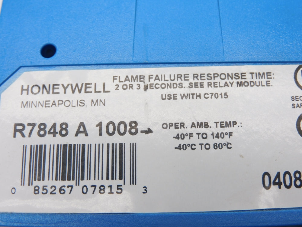 HONEYWELL R7848A1008 125VDC 2/3S UNMP