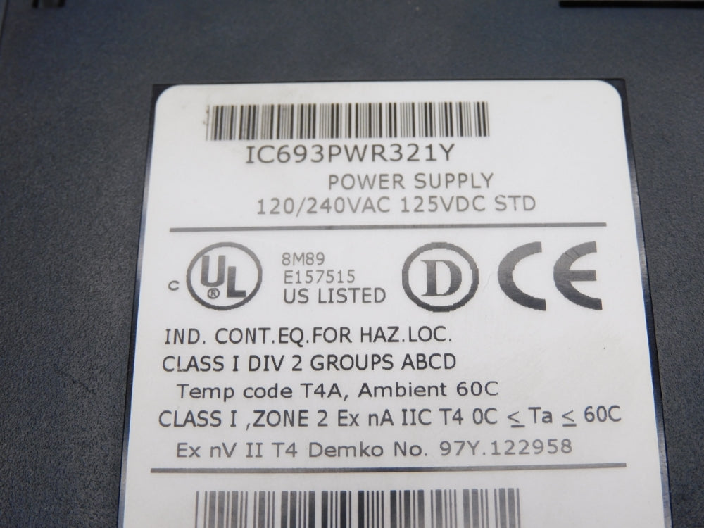 FANUC IC693PWR321Y UNMP