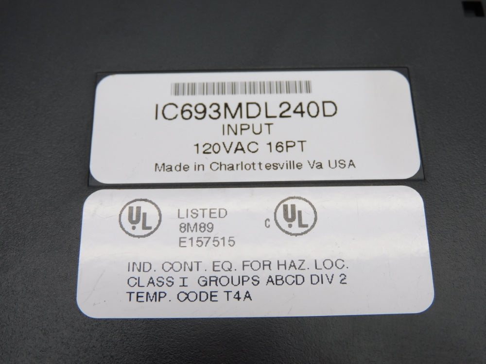 FANUC IC693MDL240D 120VAC UNMP