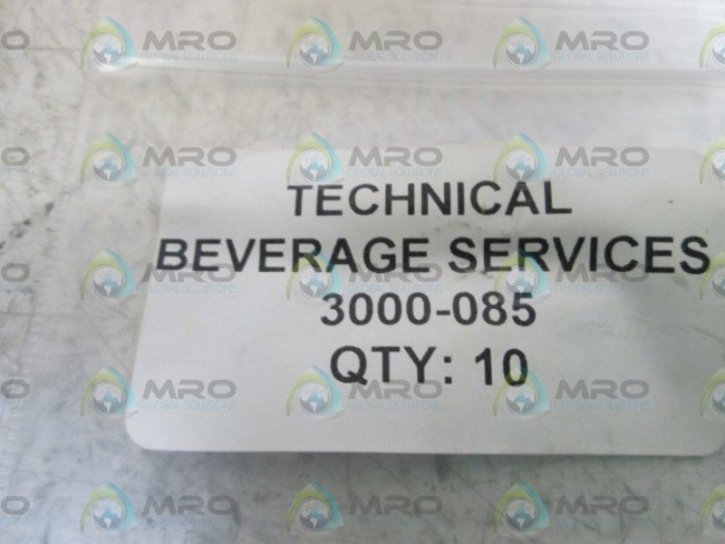 LOT OF 9 TECHNICAL BEVERAGE SERVICES 3000-085 * NEW IN BAG *