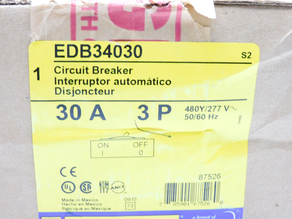 SQUARE D EDB34030 SER. 2 480V 30A NSFS