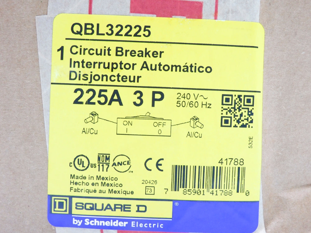 SQUARE D QBL32225 240V 225A NSFS