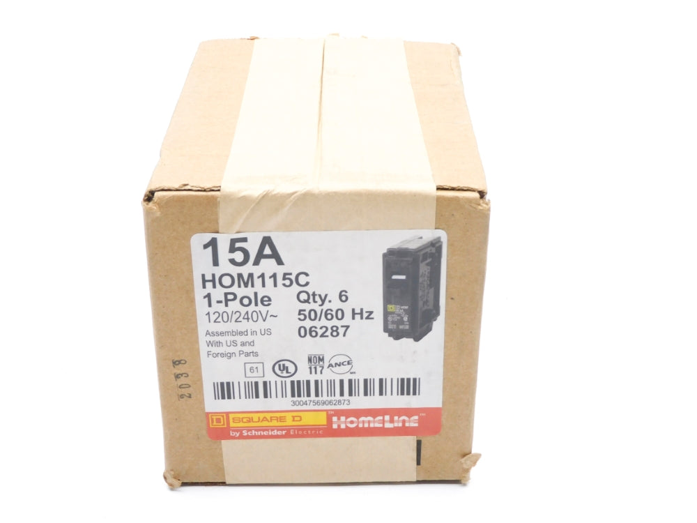 SQUARE D HOM115C 15A 120/240V (PKG OF 6) NSFS