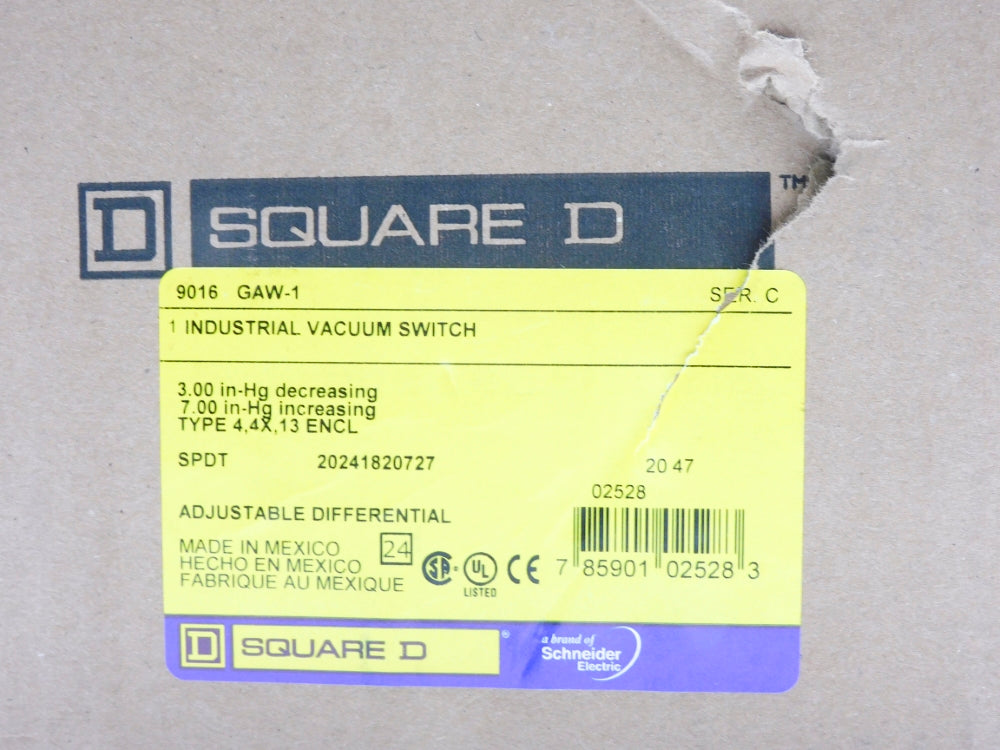 SQUARE D 9016GAW1 SER. C 3"-7"HG NSFS