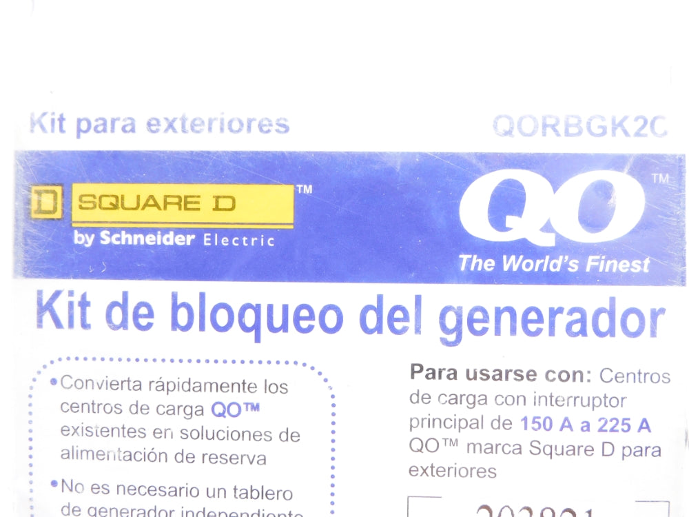 SQUARE D QORBGK2C NSMP