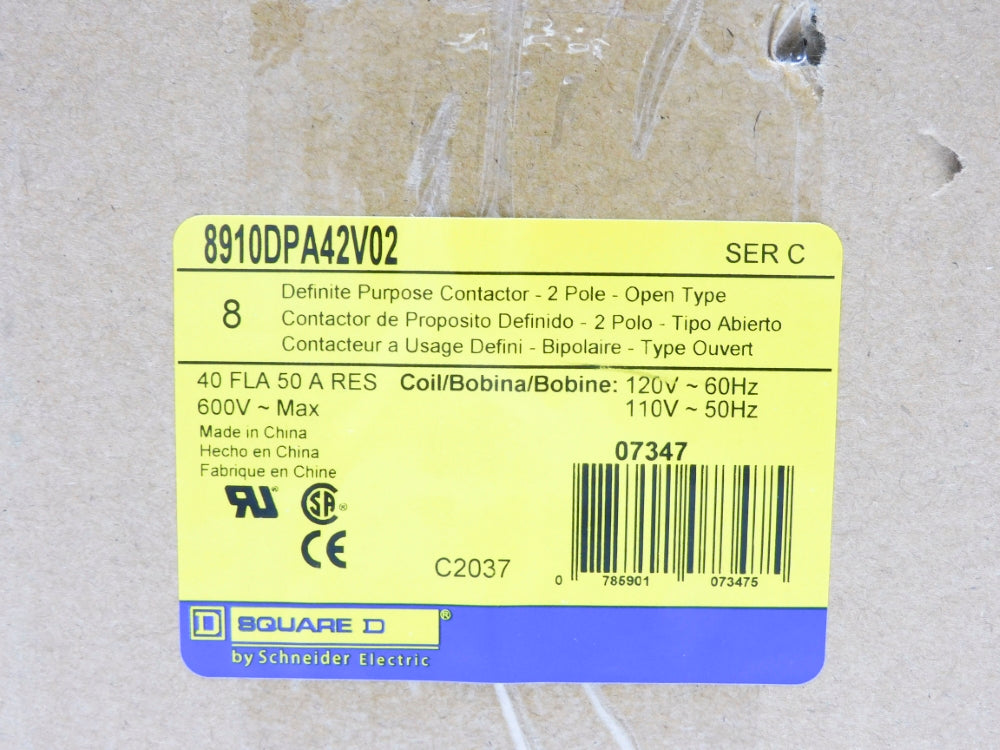 SQUARE D 8910DPA42V02 SER. C 110/120V (PKG OF 8) NSFS