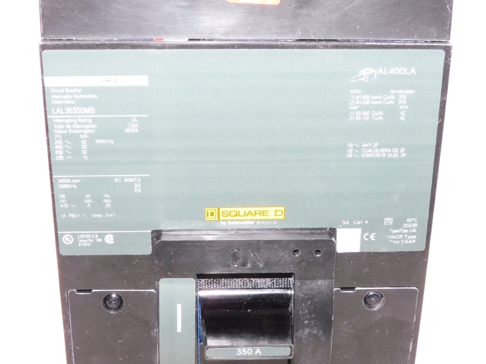 SQUARE D LAL36350MB 350A 600/250V NSMP