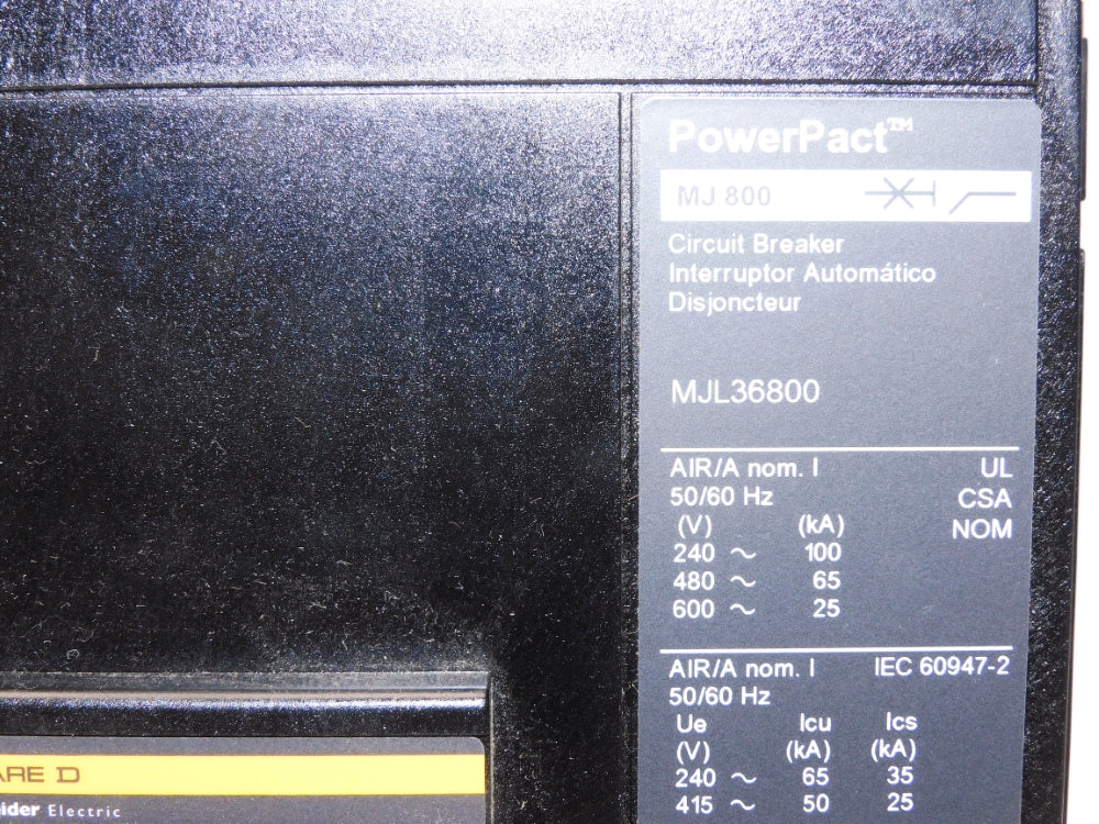 SQUARE D MJL36800 800A 600V NSMP