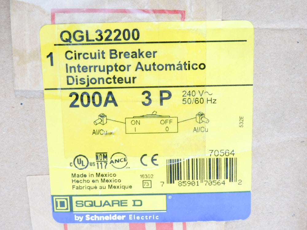 SQUARE D QGL32200 200A 240V NSMP