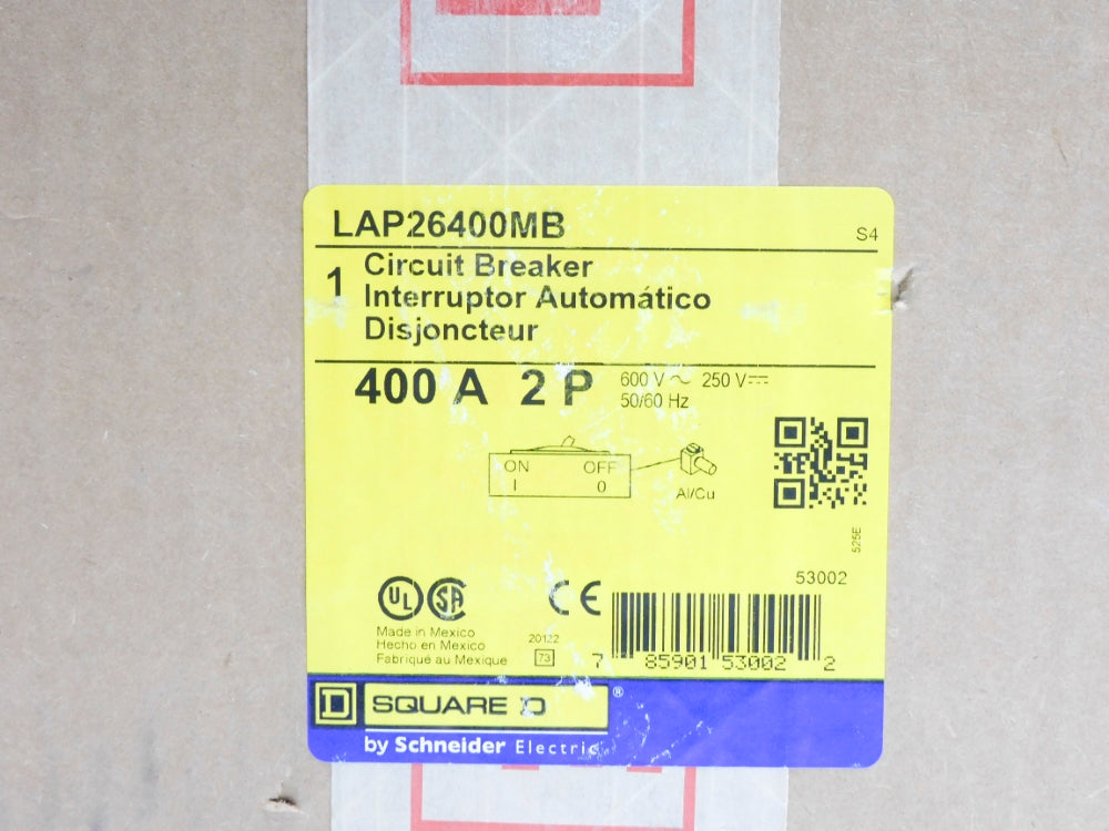 SQUARE D LAP26400MB 400A 600/250V NSMP