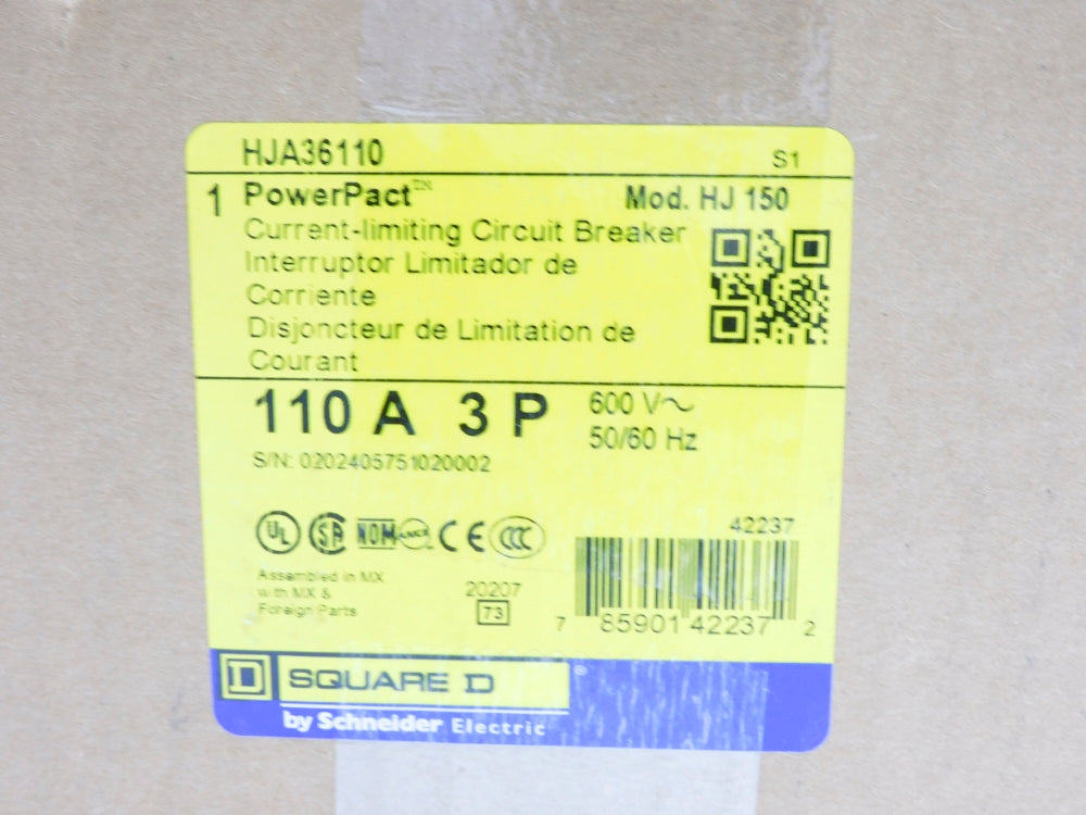 SQUARE D HJA36110 110A 600V NSMP
