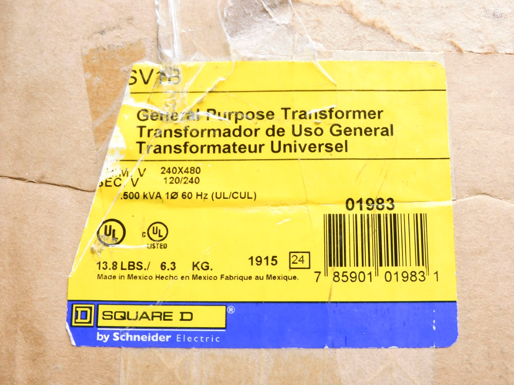 SQUARE D 500SV1B .500KVA NSMP