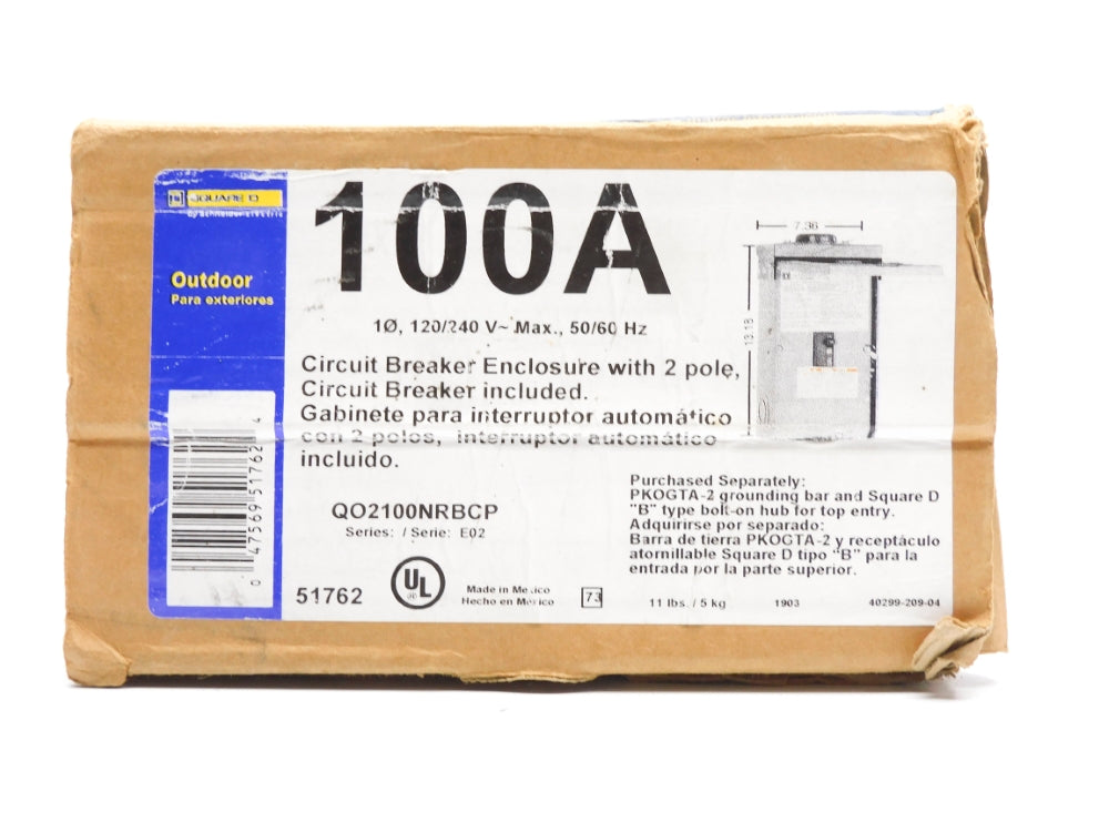 SQUARE D QO2100NRBCP SER. E02 (AS PICTURED) NSMP
