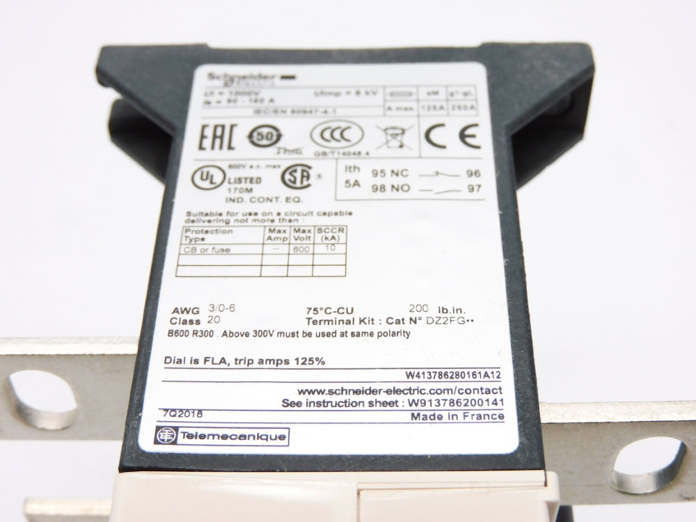 SCHNEIDER ELECTRIC LR9F5569 600V 90-150A NSMP