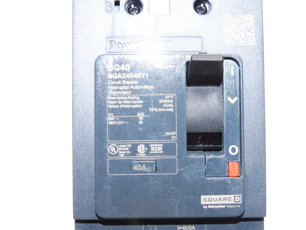 SQUARE D BGA24040Y1 40A 480/277V NSMP