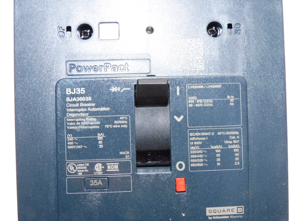 SQUARE D BJA36035 480V 35A NSMP