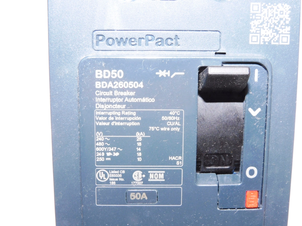 SQUARE D BDA260504 50A 480V NSMP