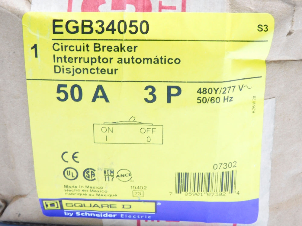 SQUARE D EGB34050 50A 480/277V NSMP
