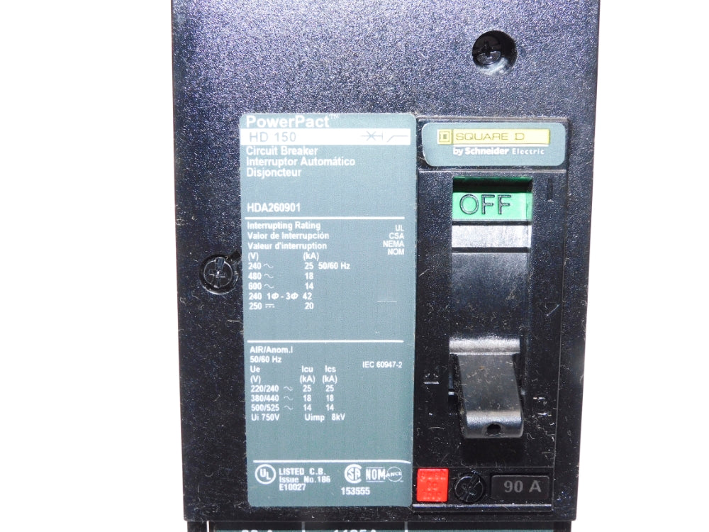 SQUARE D HDA260901 90A 600V NSMP