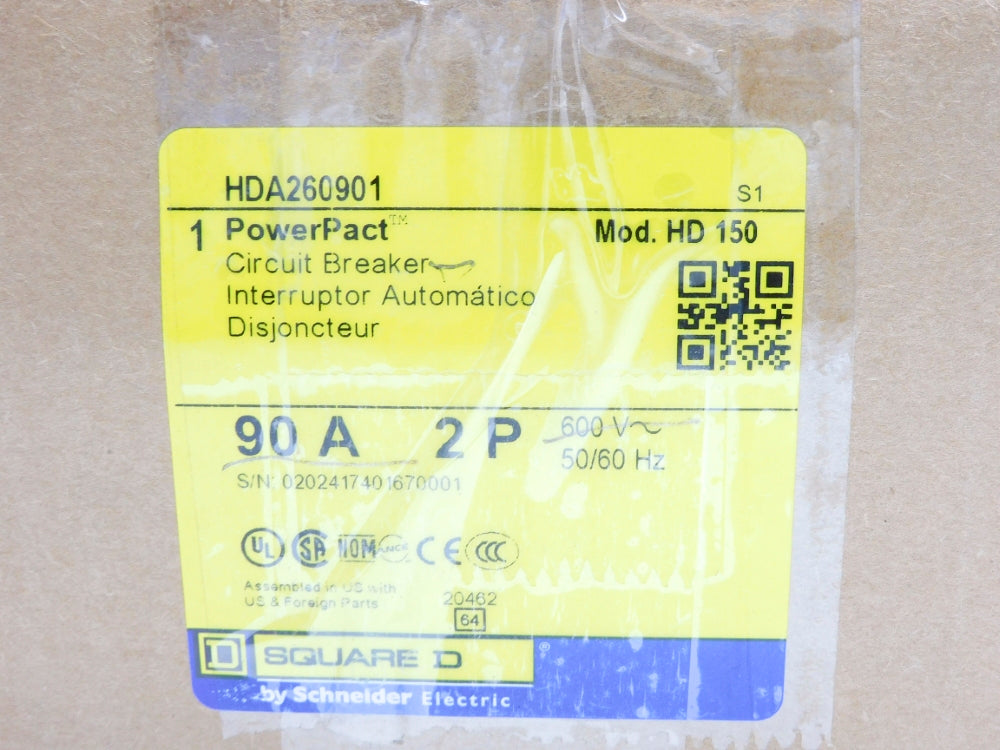 SQUARE D HDA260901 90A 600V NSMP