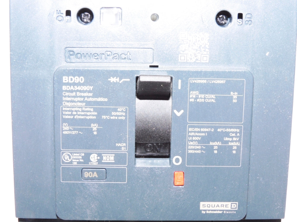 SQUARE D BDA34090Y 90A 480/277V NSMP