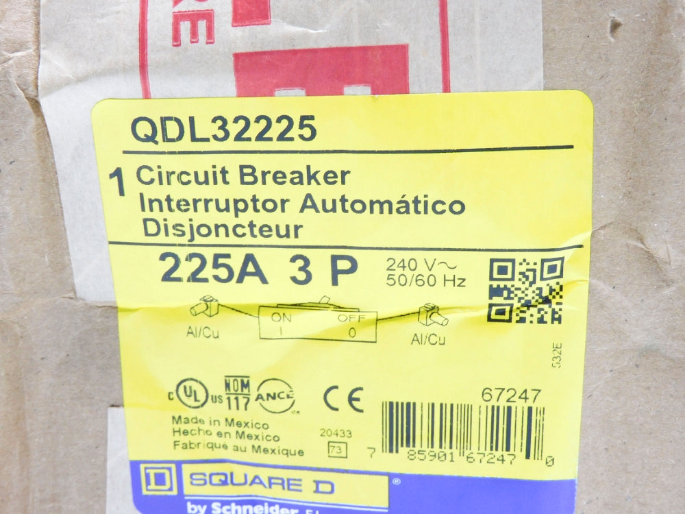 SQUARE D QDL32225 240V 225A NSMP