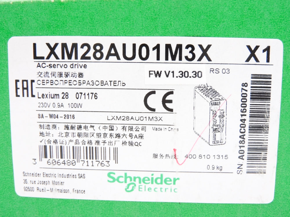 SCHNEIDER ELECTRIC LXM28AU01M3X NSMP