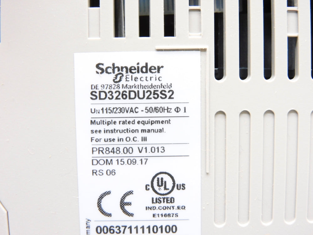 SCHNEIDER ELECTRIC SD326DU25S2 NSMP