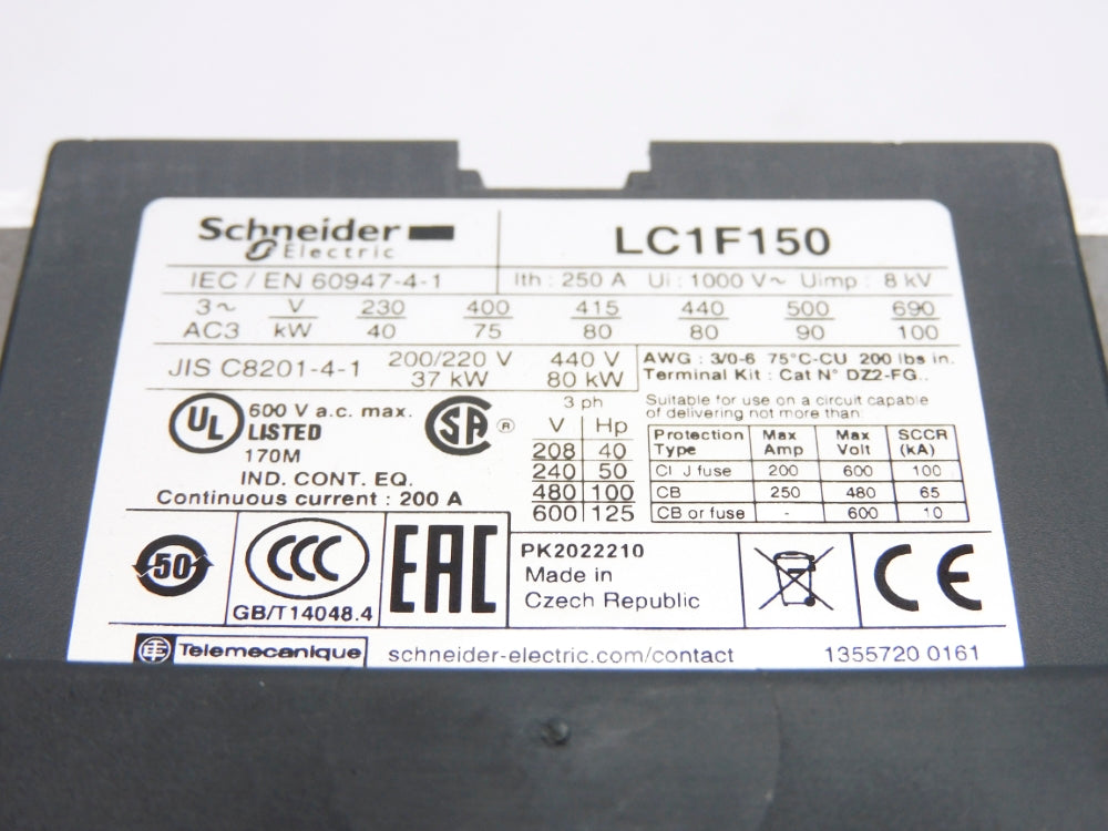 SCHNEIDER ELECTRIC LC1F150G7 127V NSMP