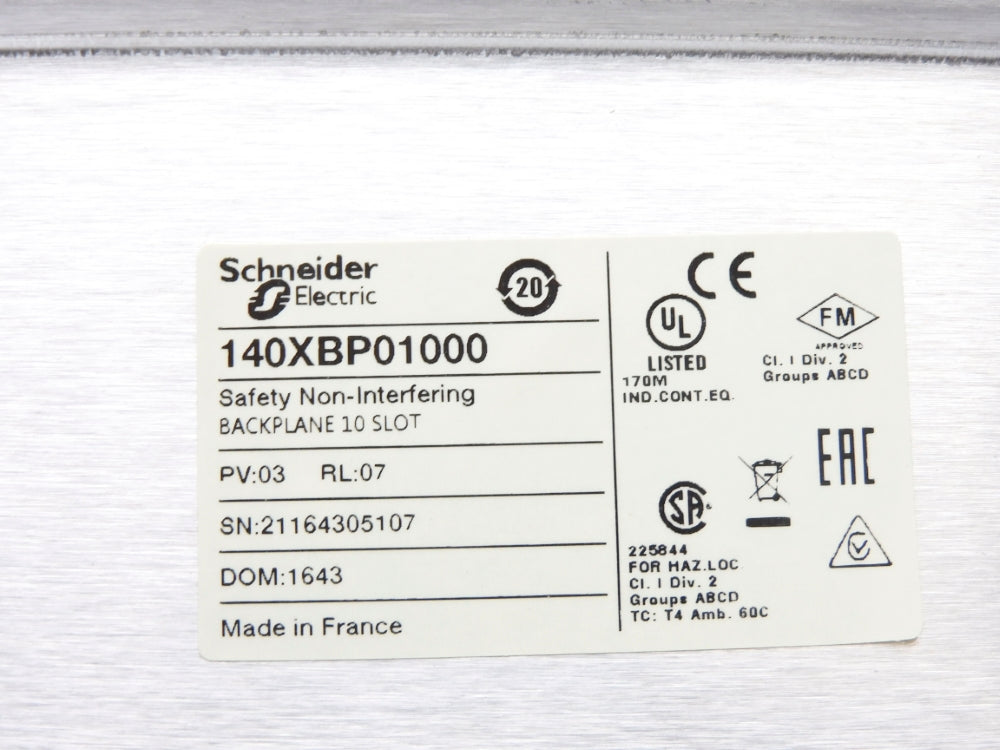SCHNEIDER ELECTRIC 140XBP01000 NSMP