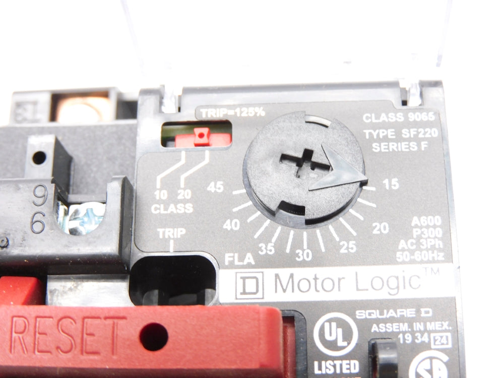 SQUARE D 9065SF220 SER. F 15-45A NSMP