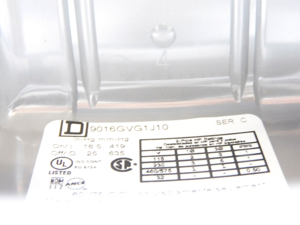SQUARE D 9016GVG1J10 SER. C 16.5/25"HG NSMP