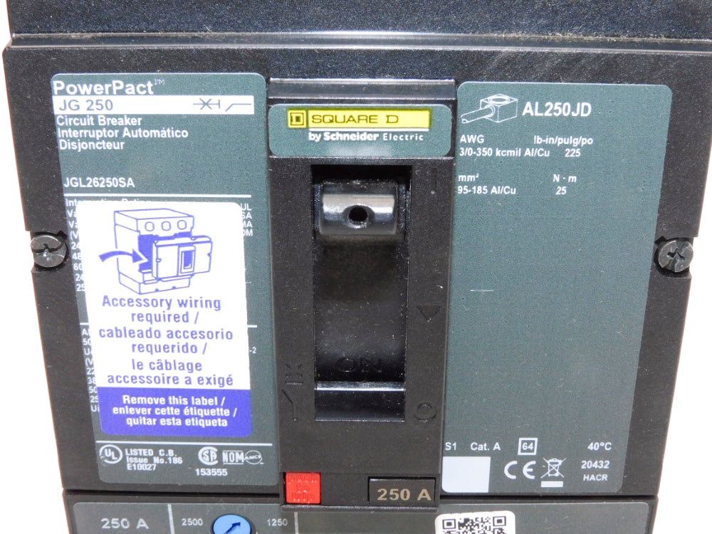 SQUARE D JGL26250SA 250A NSNP