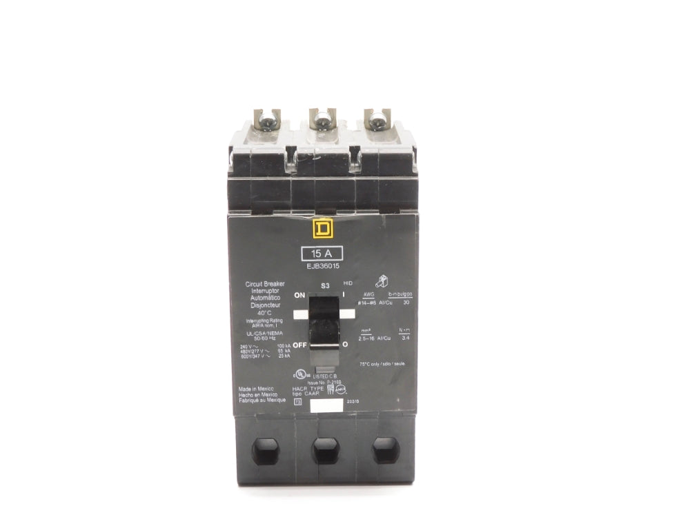 SQUARE D EJB36015 15A 600/347A NSNP