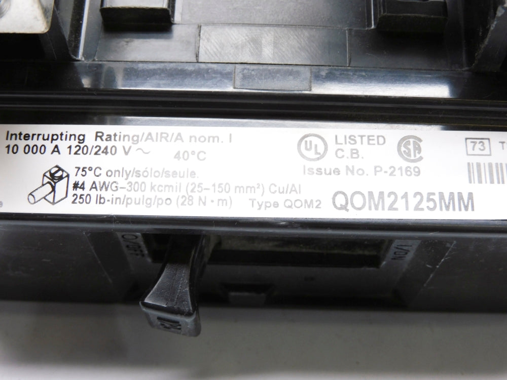 SQUARE D QOM2125MM 125A 120/240V NSNP