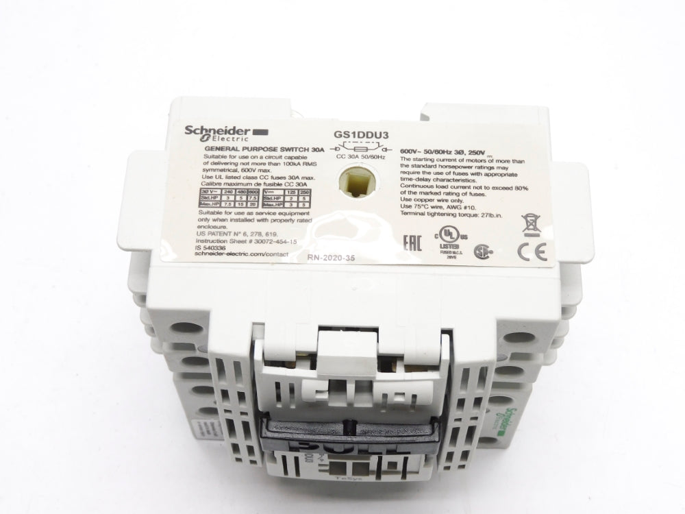 SCHNEIDER ELECTRIC GS1DDU3 NSNP