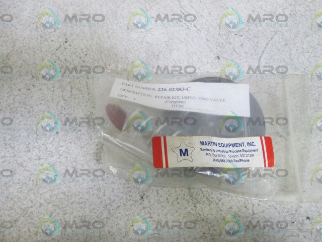 MARTIN EQUIPMENT, INC. REPAIR KIT 226-02383-C *NEW IN BAG*