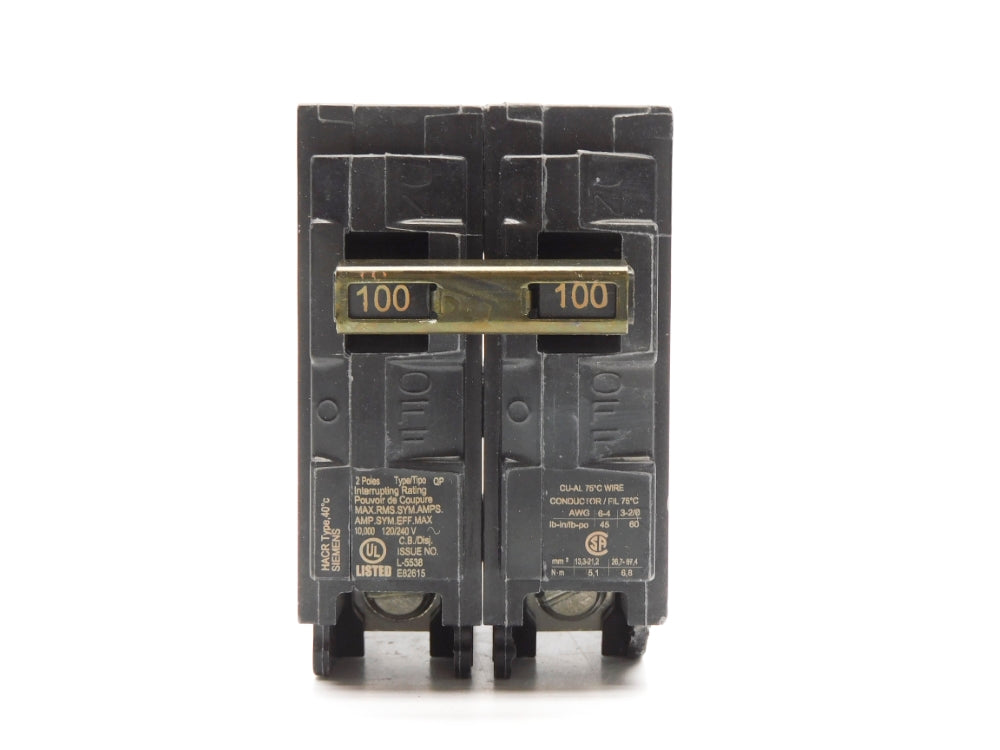 SIEMENS Q2100 100A 120/240V (AS PICTURED) NSNP
