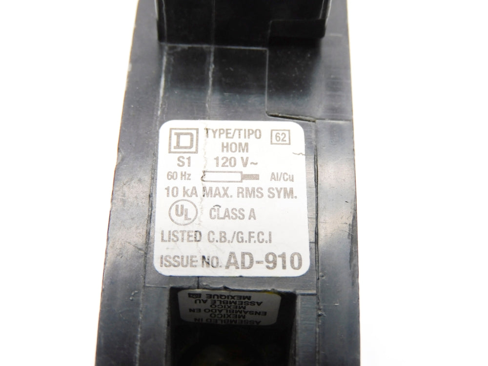 SQUARE D HOM120GFI 20A 120V NSNP