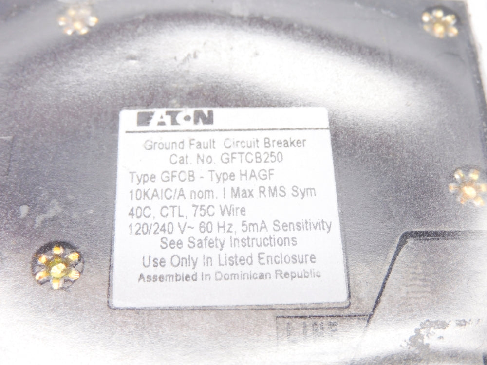 EATON GFTCB250CS 50A 120/240V NSMP