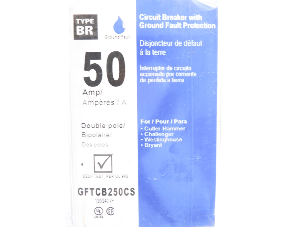 EATON GFTCB250CS 50A 120/240V NSMP