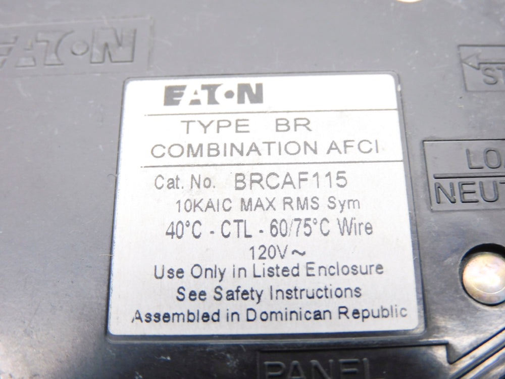 EATON BRCAF115CS 15A 120V NSMP