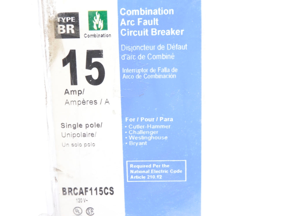 EATON BRCAF115CS 15A 120V NSMP