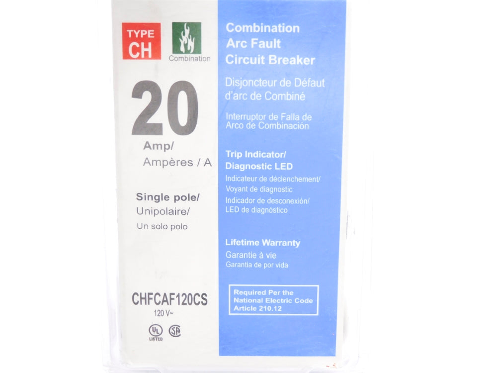 EATON CHFCAF120CS 120V 20A NSMP